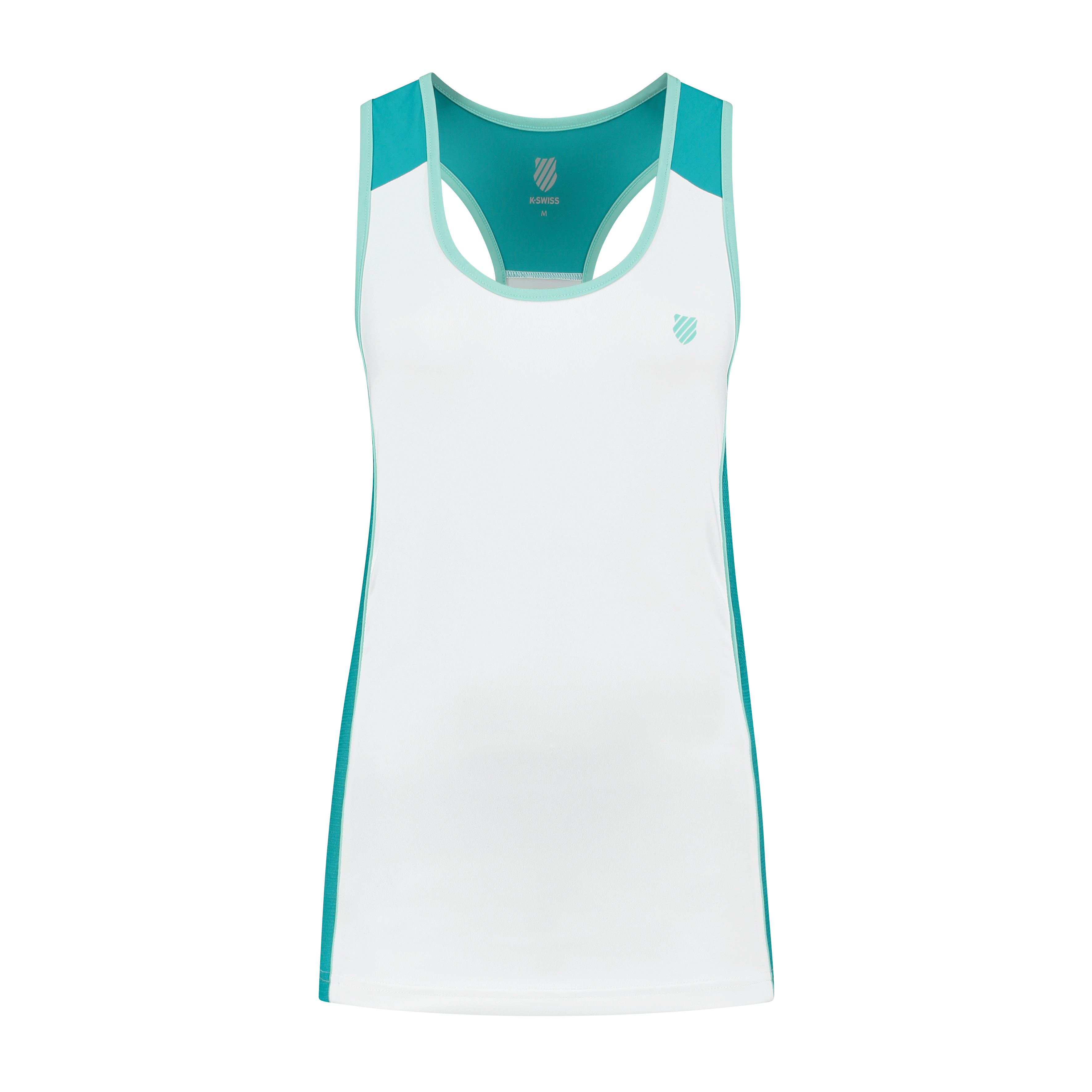 194251-169 | WOMENS HYPERCOURT SPEED TANK | WHITE / ALGIERS BLUE