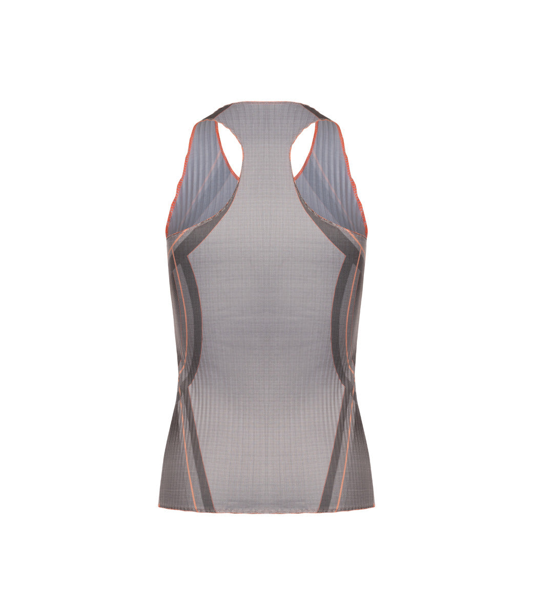 196048-025 | SCULPT PLEATED TANK | ASPHALT