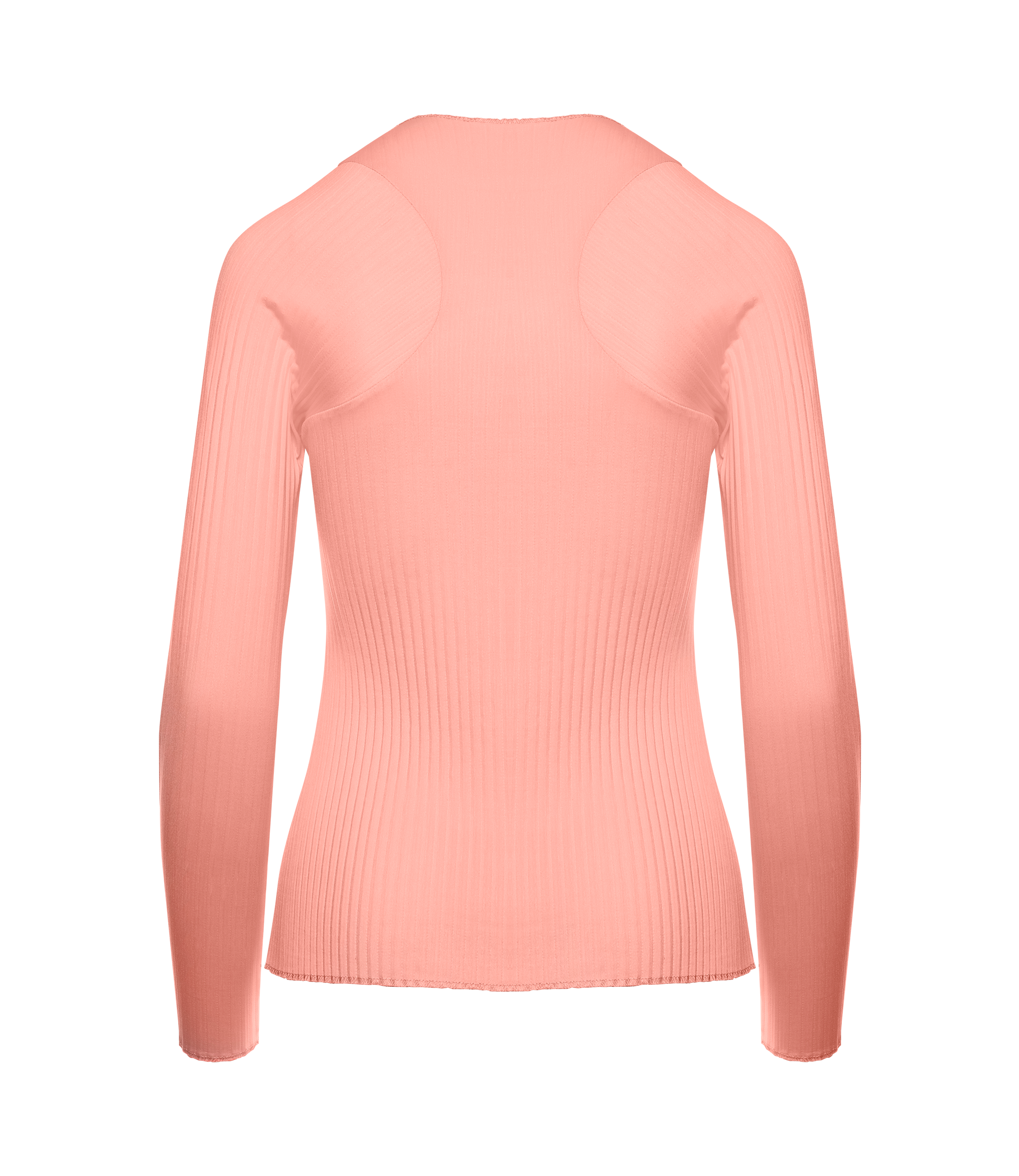 196052-815 | PLEATED L/S CREW | PEACH