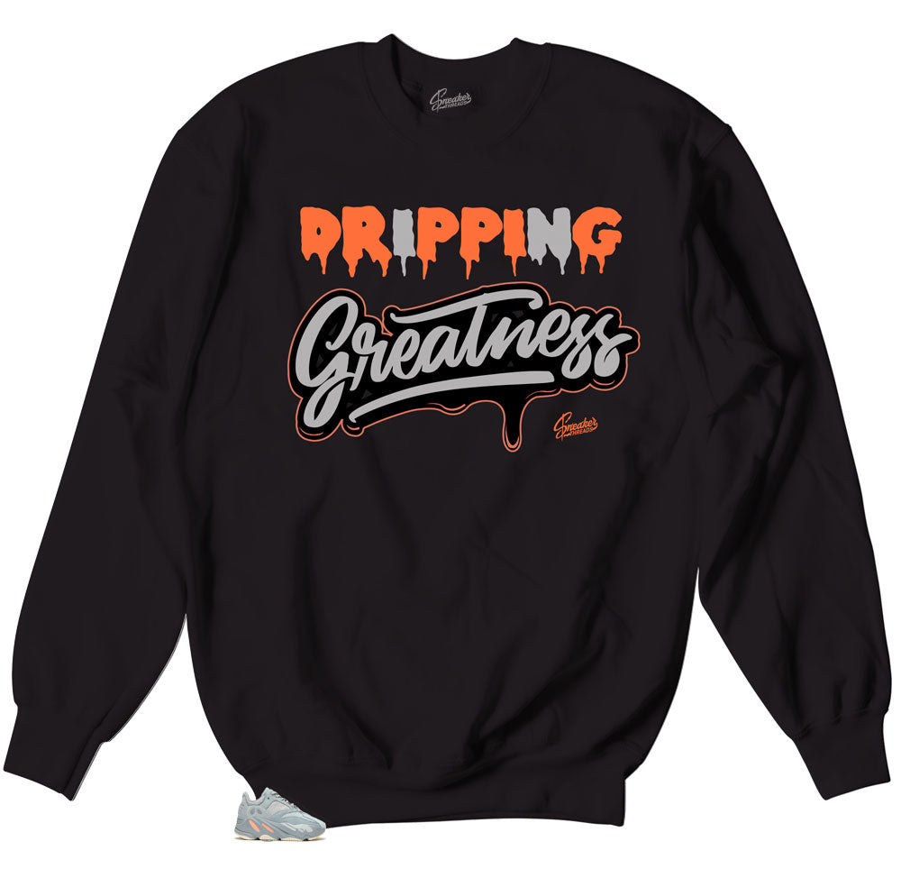 700 Inertia Sweater -Drippin Greatness - Black