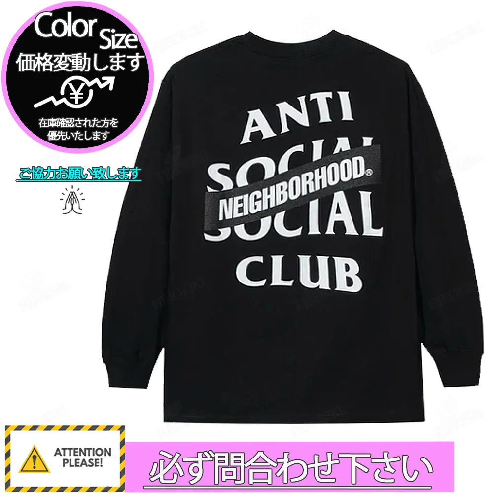 ANTI SOCIAL SOCIAL CLUB  |Unisex Street Style Collaboration Logo T-Shirts