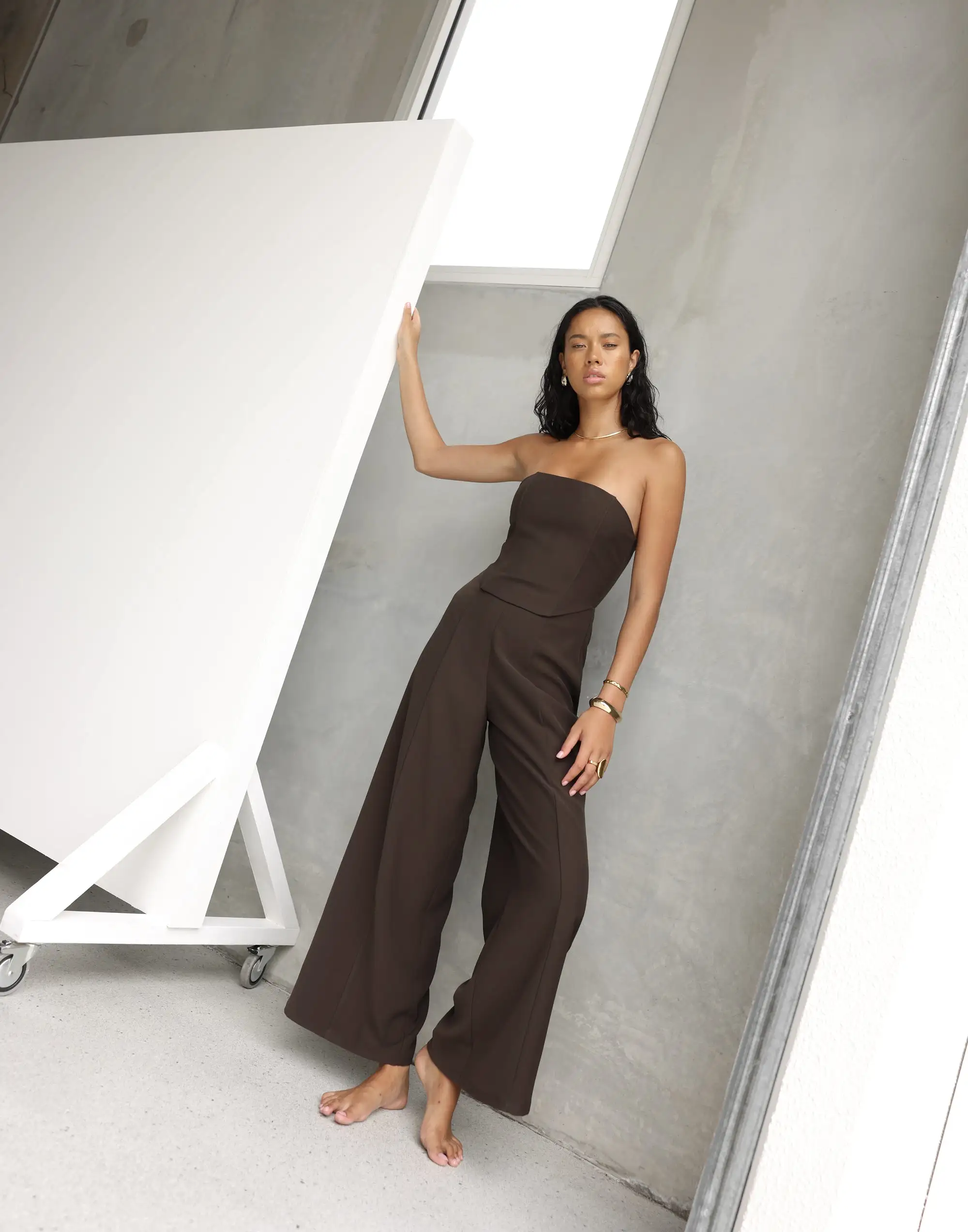 Antonio Jumpsuit (Dark Coffee)