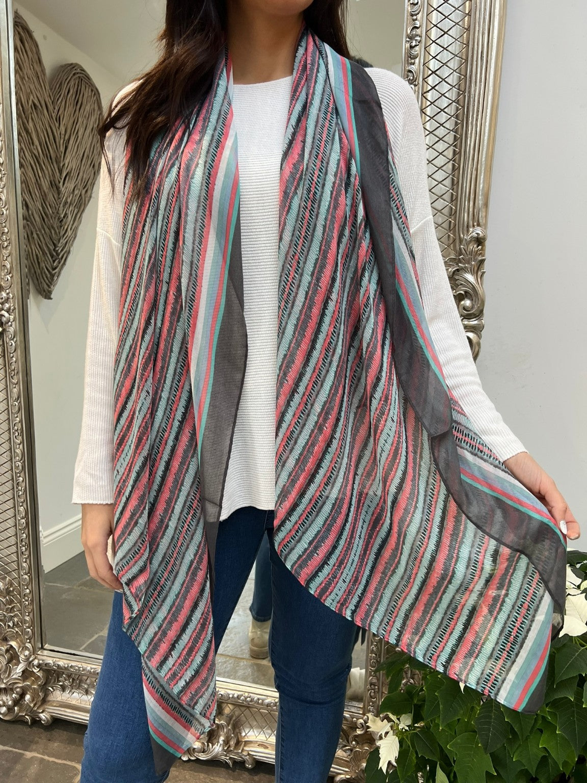 Aztec Multi Stripe Scarf