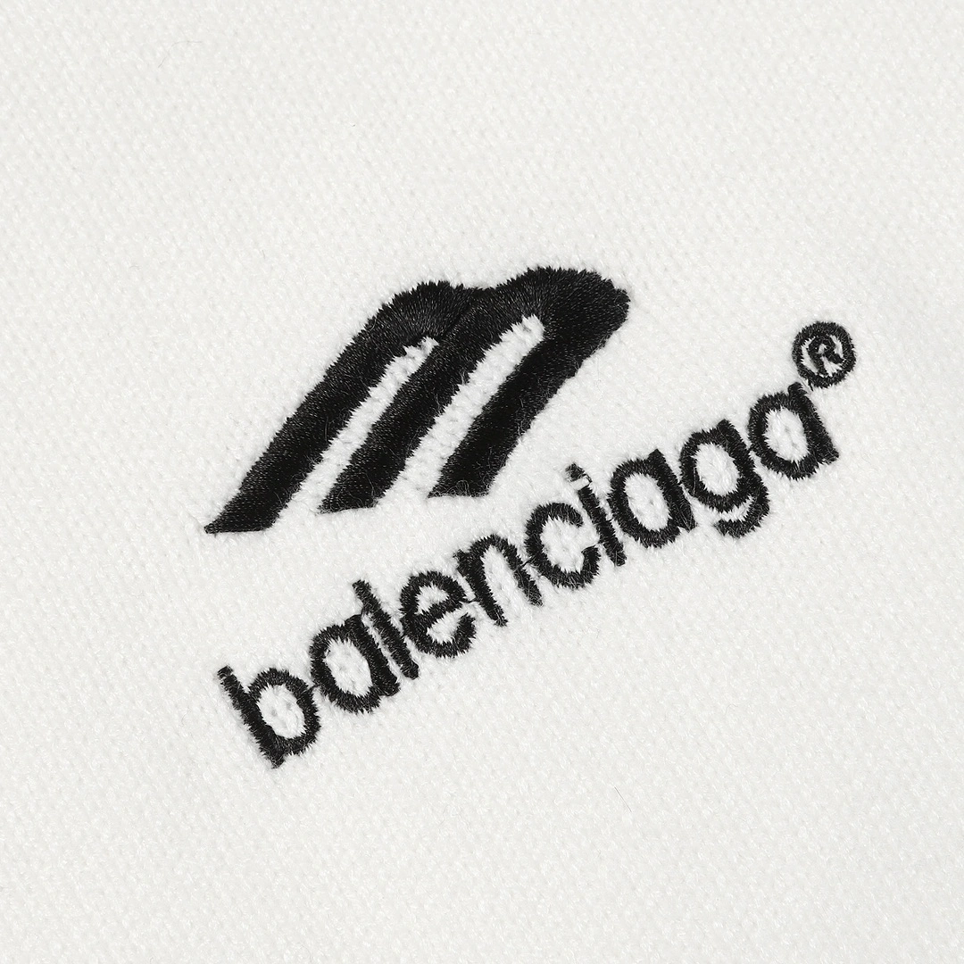 Balenciaga 23ss new logo turtleneck knitted sweater White 12.5