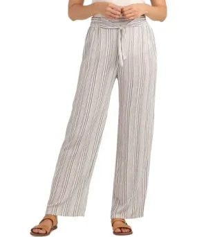 BCX Juniors' Striped Tie-Waist Pull-On Pants