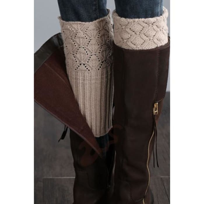 Beige Boot Cuffs