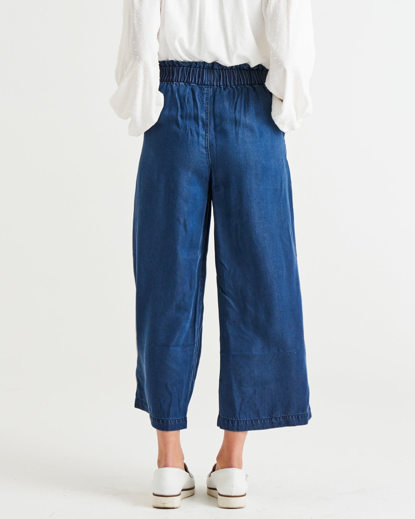 Betty Basics Lexton Wide Leg Pant - Dark Rinse