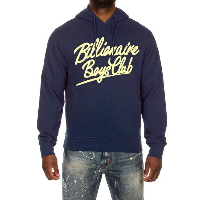 Billionaire Boys Club BB Script Men's Hoodie Blue Depth