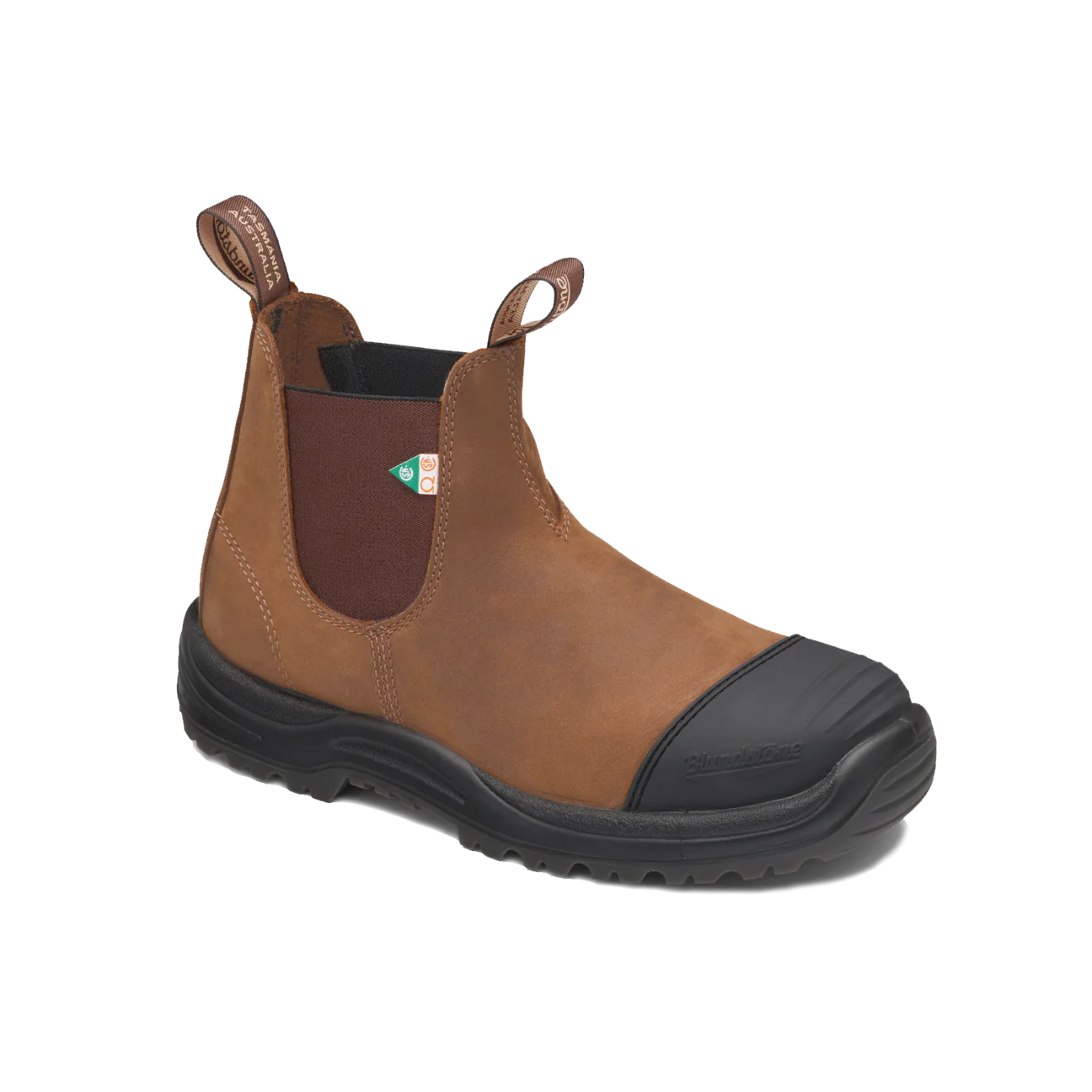 Blundstone -169  Work & Safety Boot Rubber Toe Cap Crazy Horse Brown