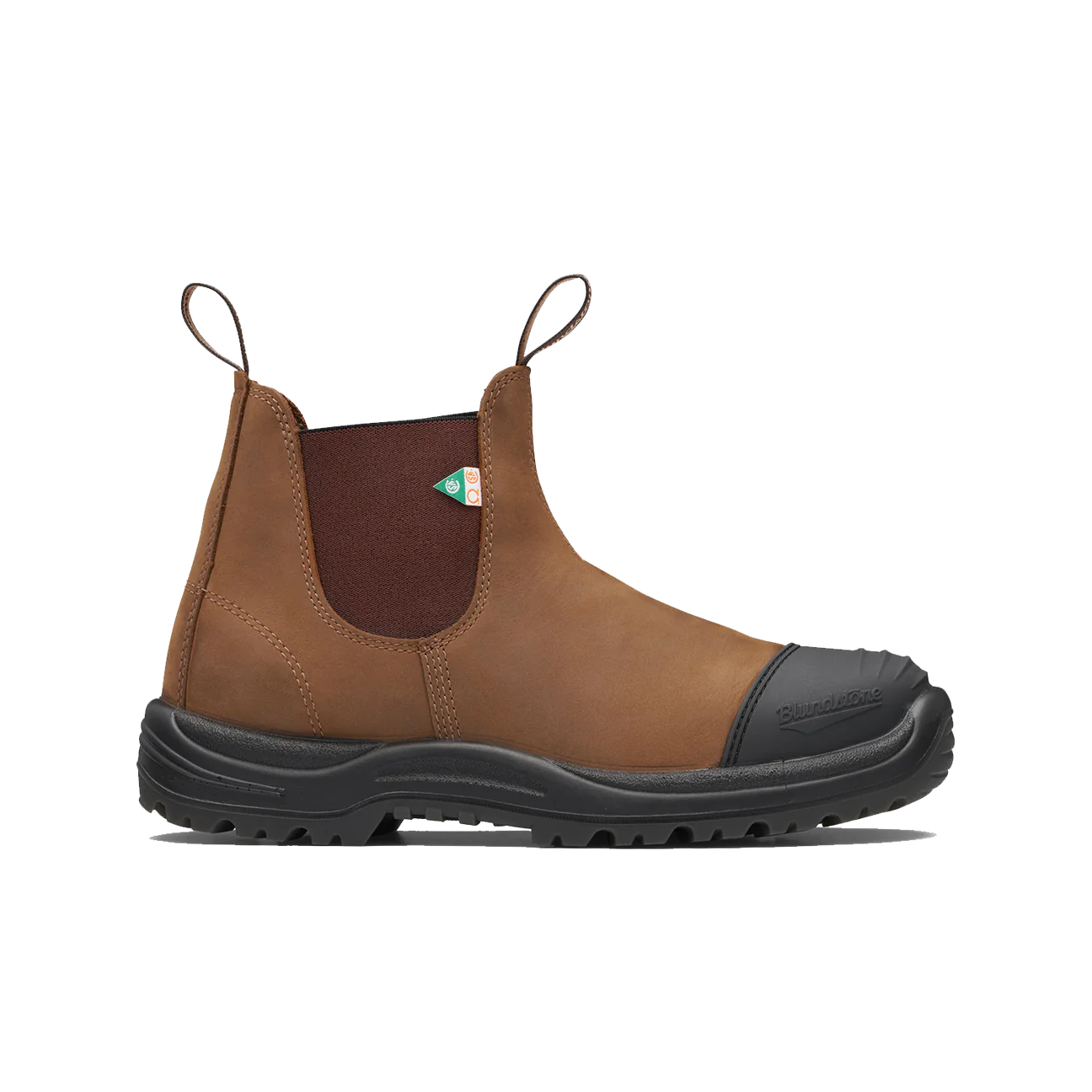 Blundstone -169  Work & Safety Boot Rubber Toe Cap Crazy Horse Brown