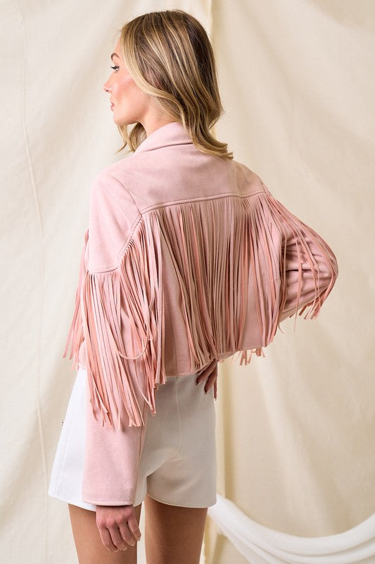 Blush Suede Jacket