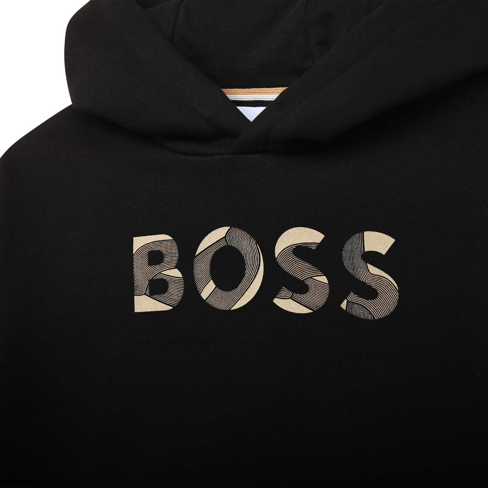 BOSS BLACK GRADIENT LOGO HOODIE