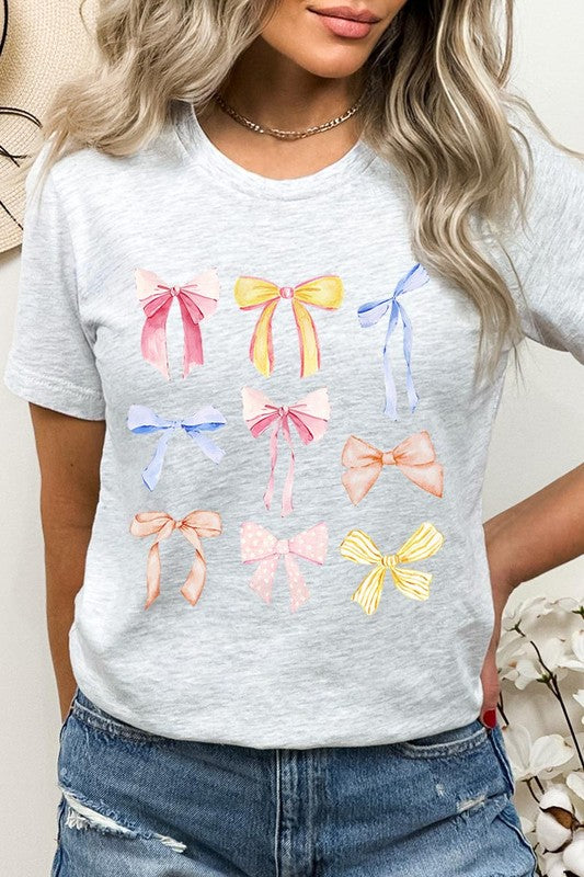 Bow Ribbon Collage Girl Era Graphic T-Shirt