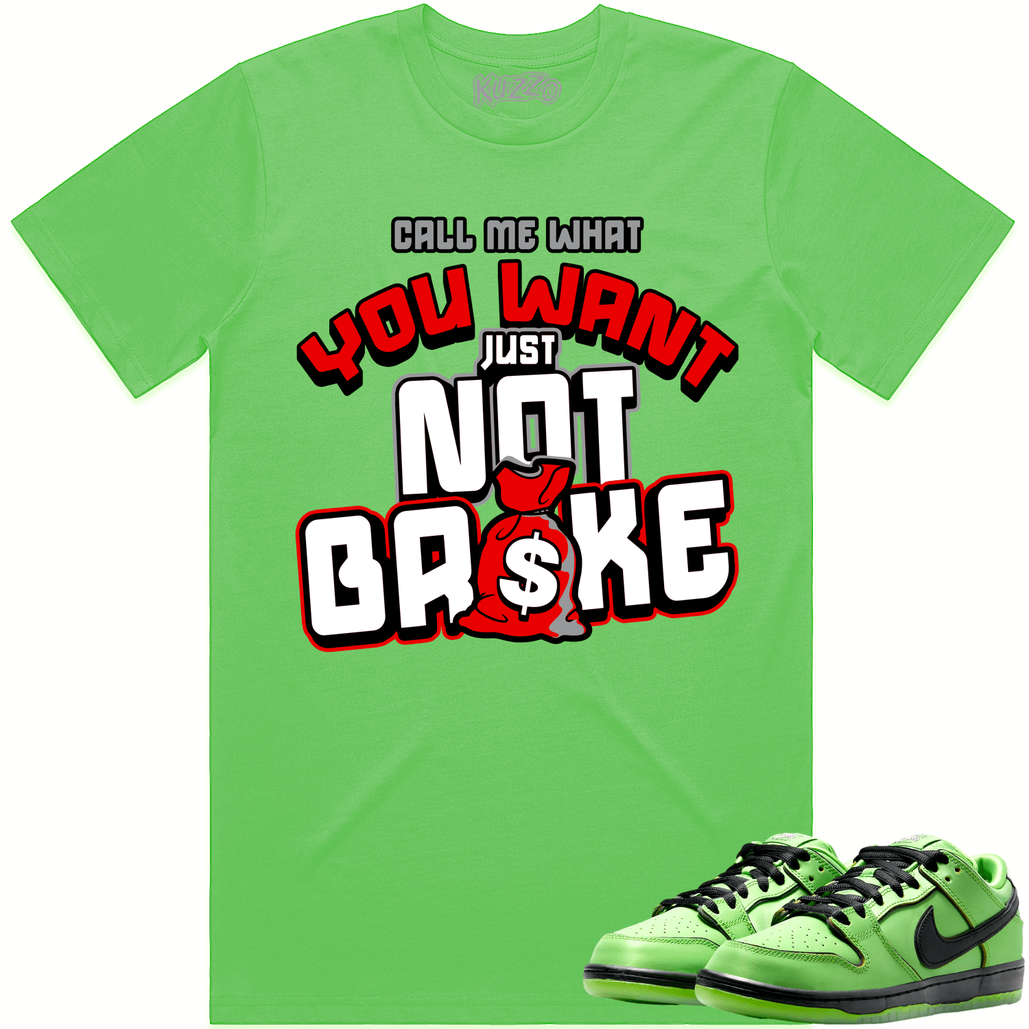 Buttercup PowerPuff Girls Dunks Shirt to Match - RED NOT BROKE