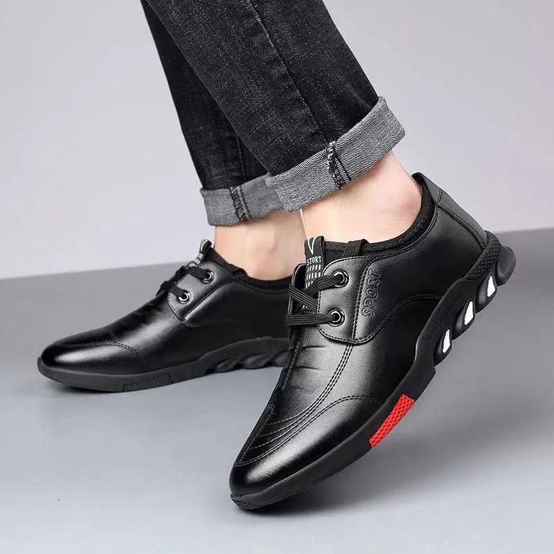 Casual Leather Shoes Comfortable Silp on Shoes