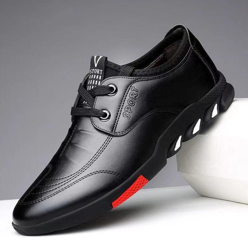 Casual Leather Shoes Comfortable Silp on Shoes