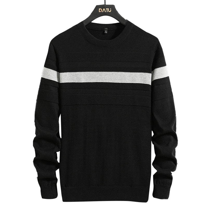 Casual Winter Warm Cotton Knitted Jersey Jumper Pullover for Men