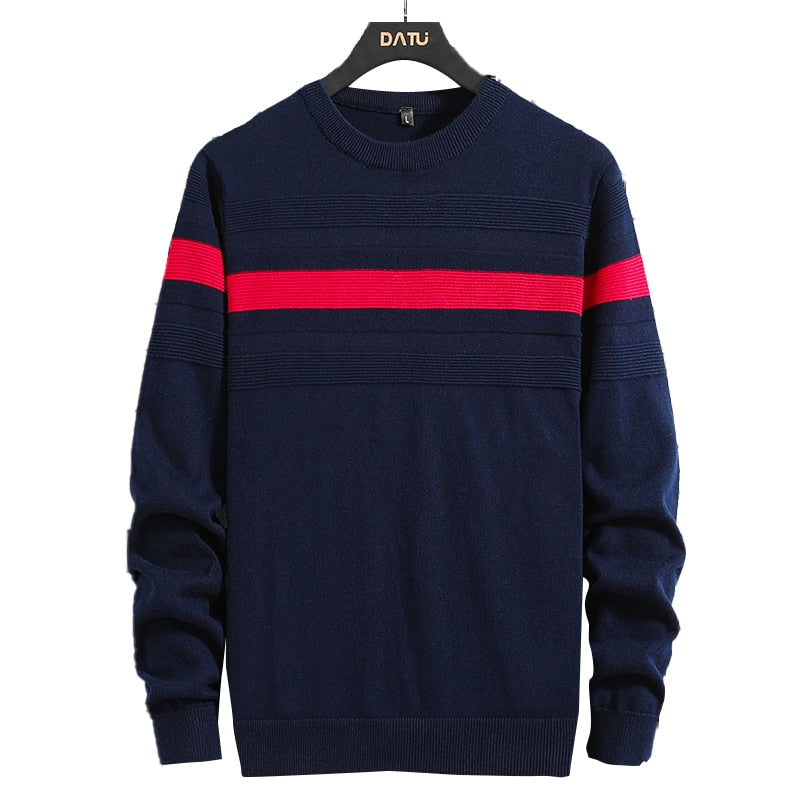 Casual Winter Warm Cotton Knitted Jersey Jumper Pullover for Men