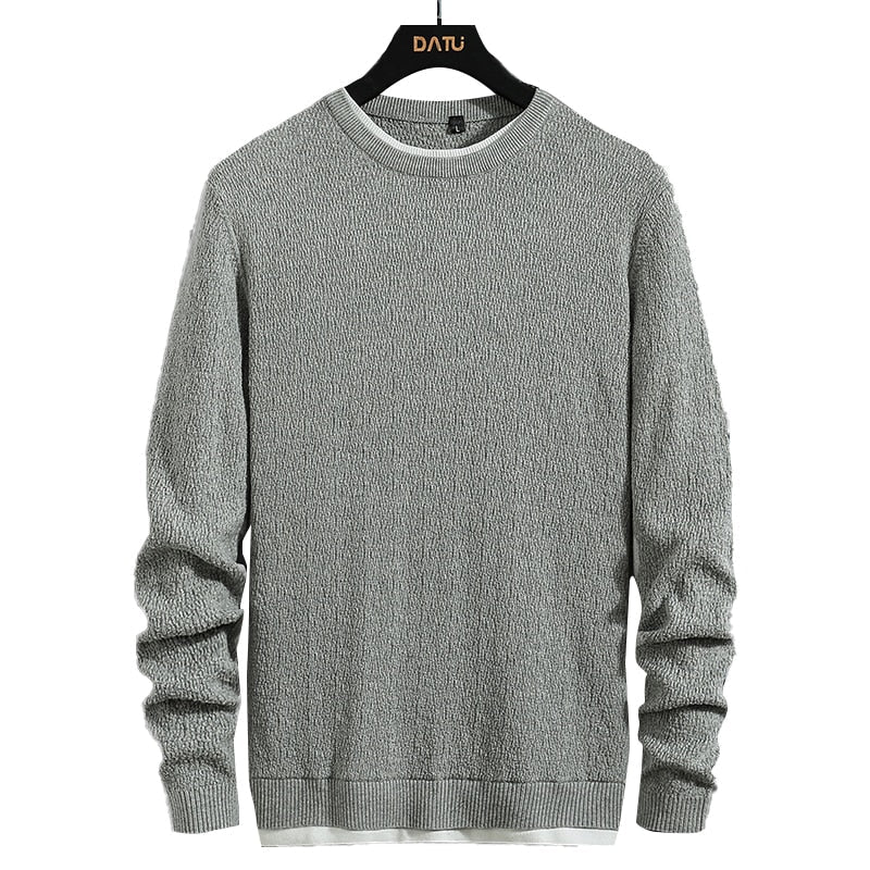 Casual Winter Warm Cotton Knitted Jersey Jumper Pullover for Men