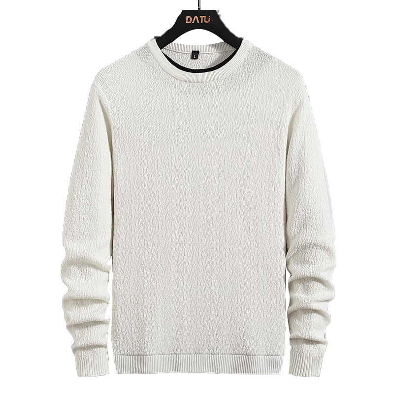 Casual Winter Warm Cotton Knitted Jersey Jumper Pullover for Men