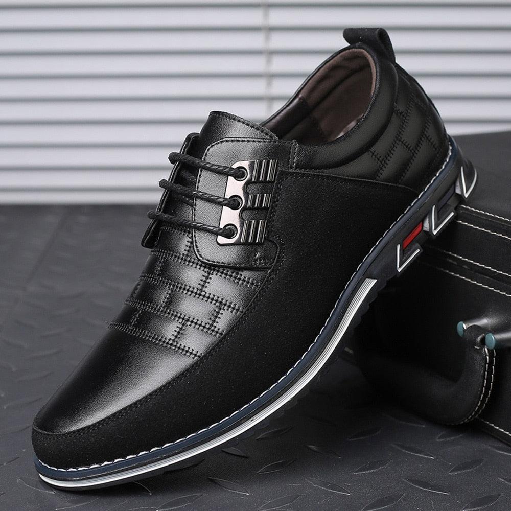 Classic Casual Men Leather Shoes Breathable