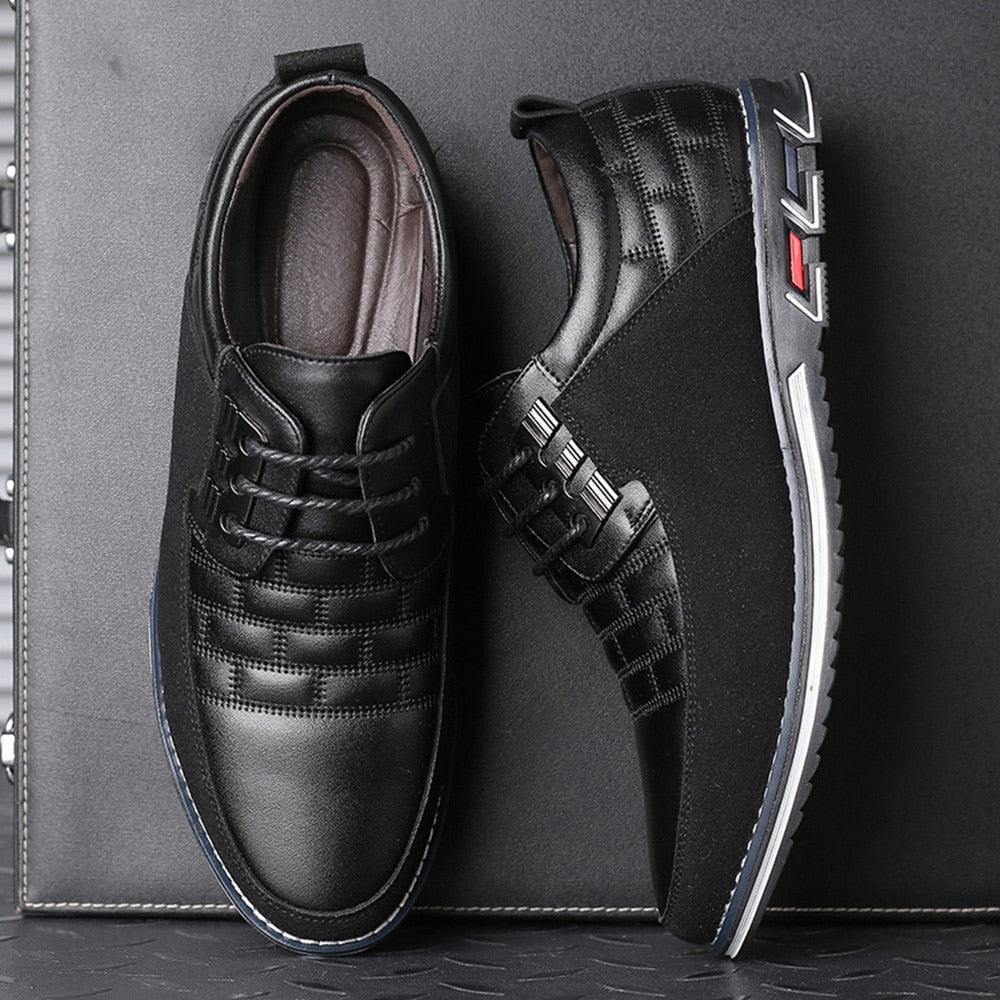 Classic Casual Men Leather Shoes Breathable