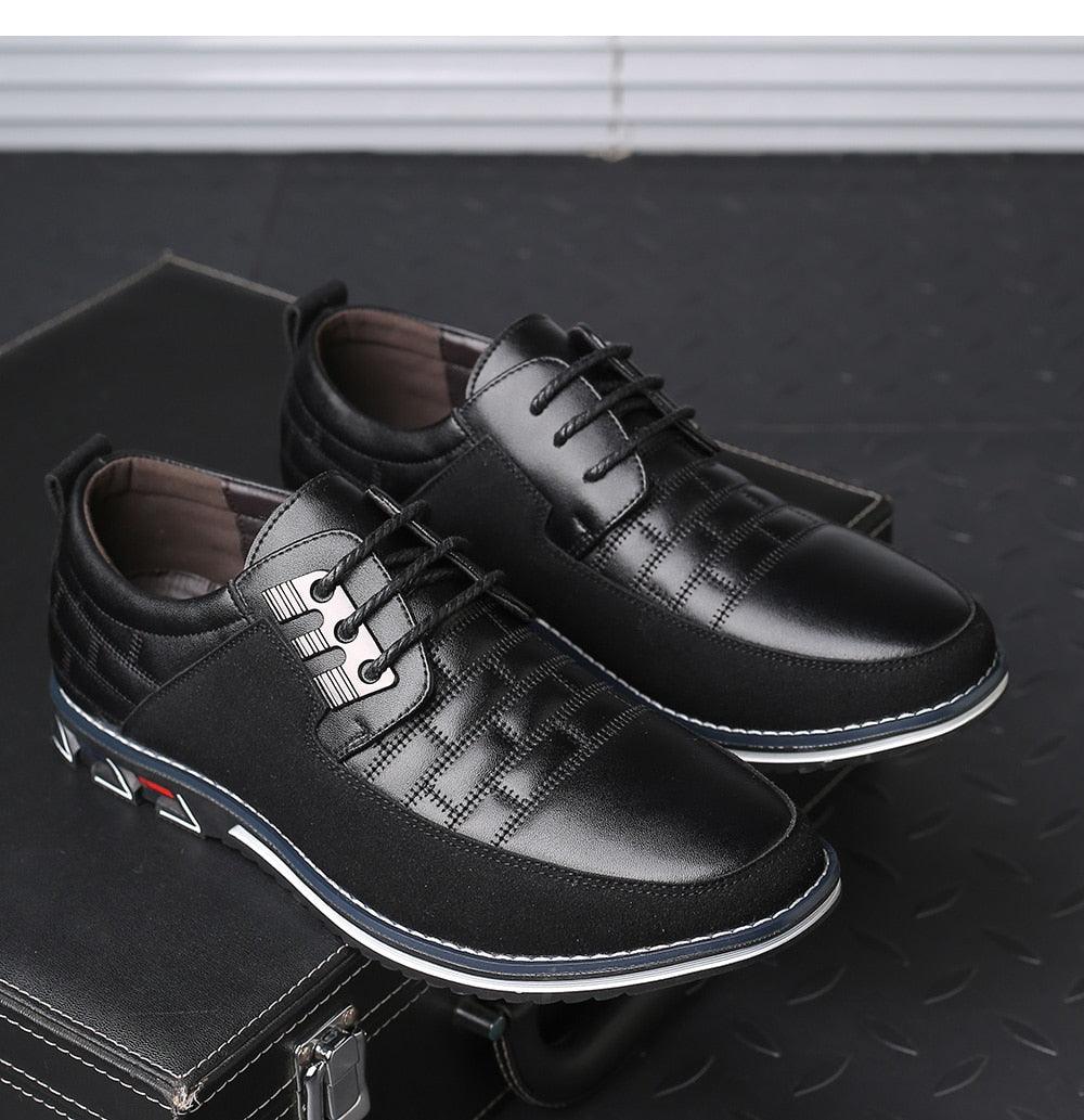 Classic Casual Men Leather Shoes Breathable