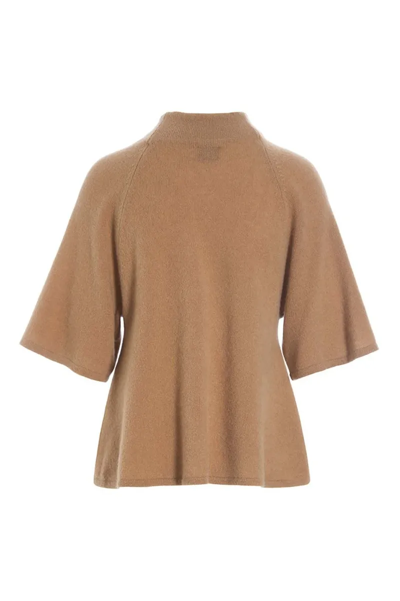 Cloud cashmere turtleneck blouse