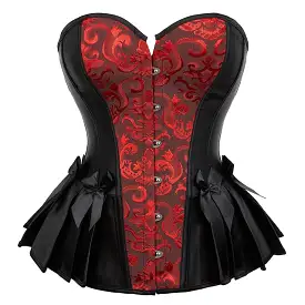 Corset Queen Rockinha (Black and red)