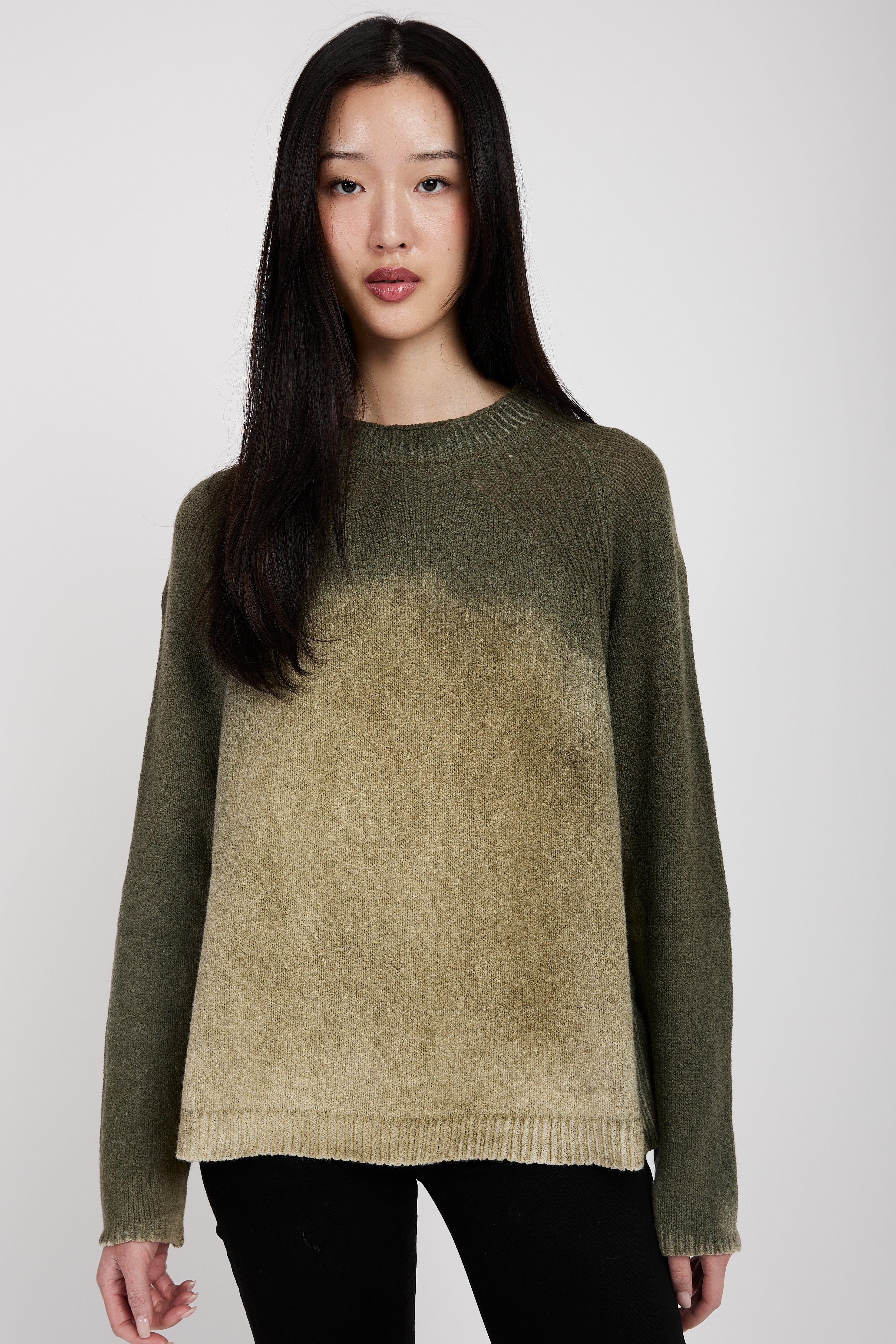 Crewneck Sweater in Forest