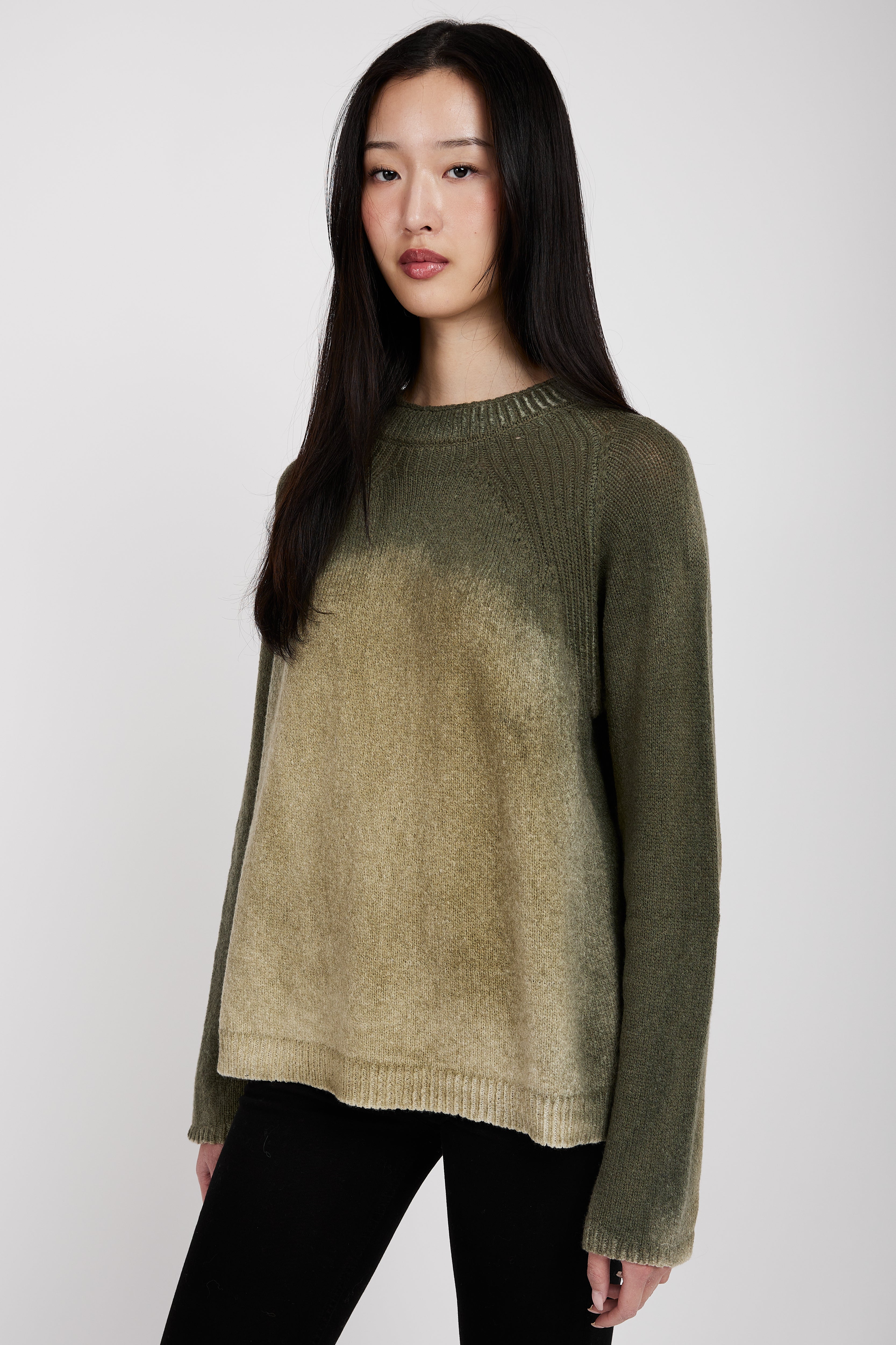 Crewneck Sweater in Forest