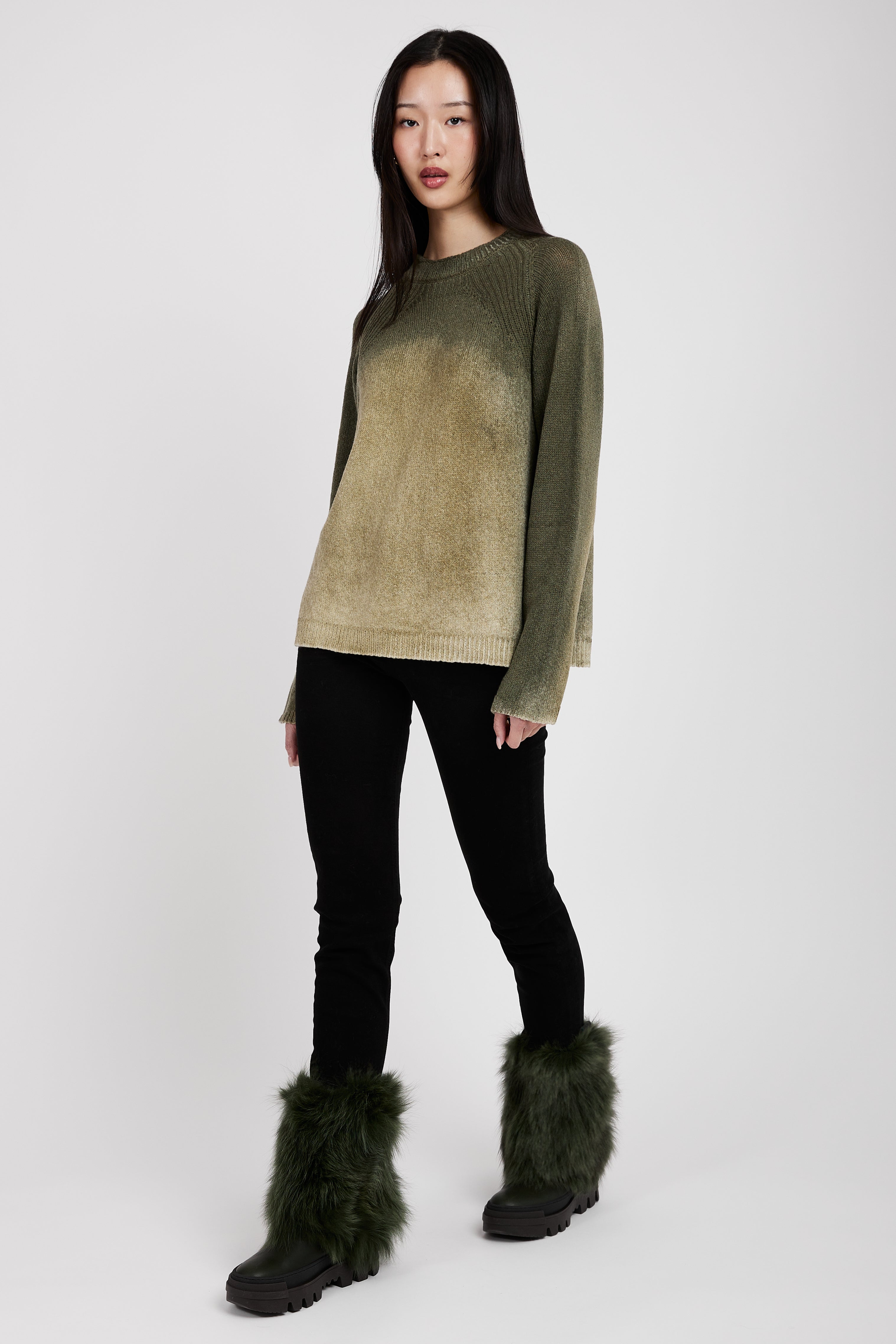 Crewneck Sweater in Forest