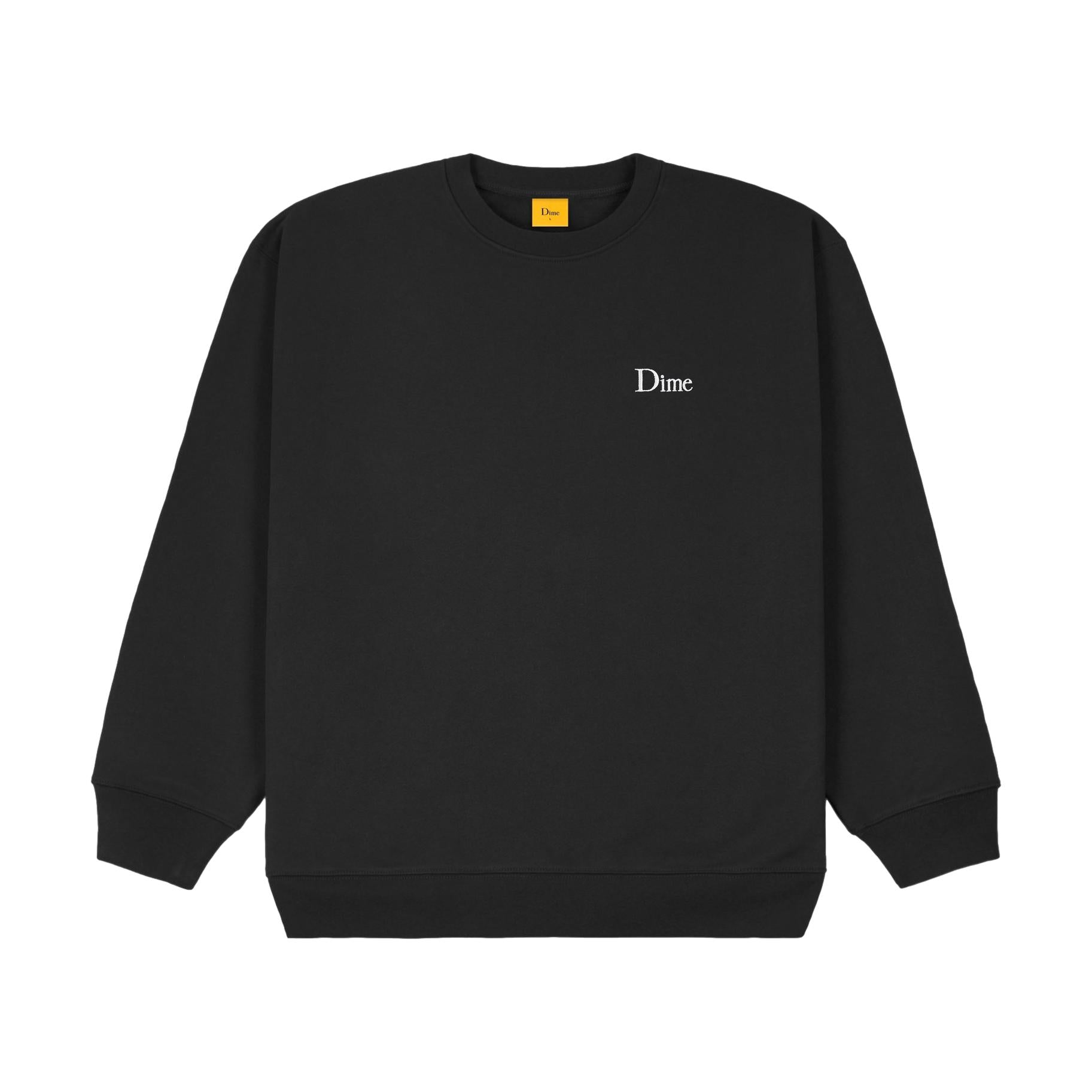 Dime Small Logo Crew Neck Black