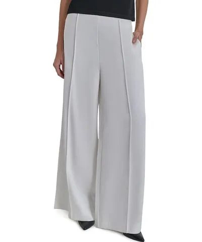 DKNY Wide Leg Pin Tuck Pants