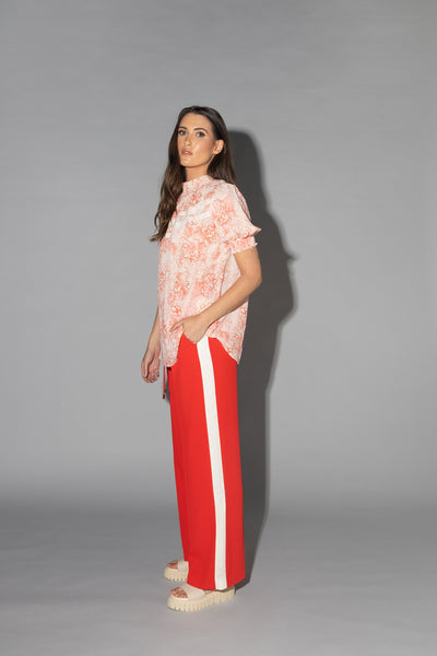 Drama The Label Lake Pant - Scarlet/Ivory