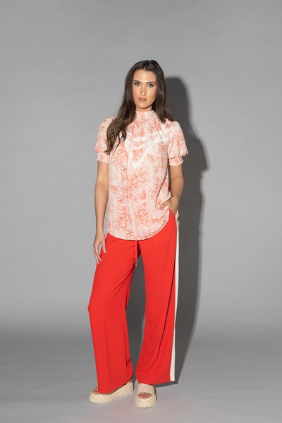 Drama The Label Lake Pant - Scarlet/Ivory