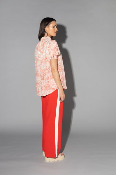 Drama The Label Lake Pant - Scarlet/Ivory