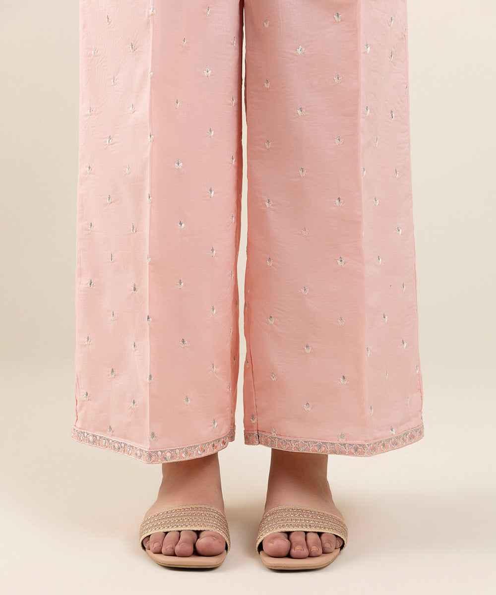 Embroidered Cambric Culottes