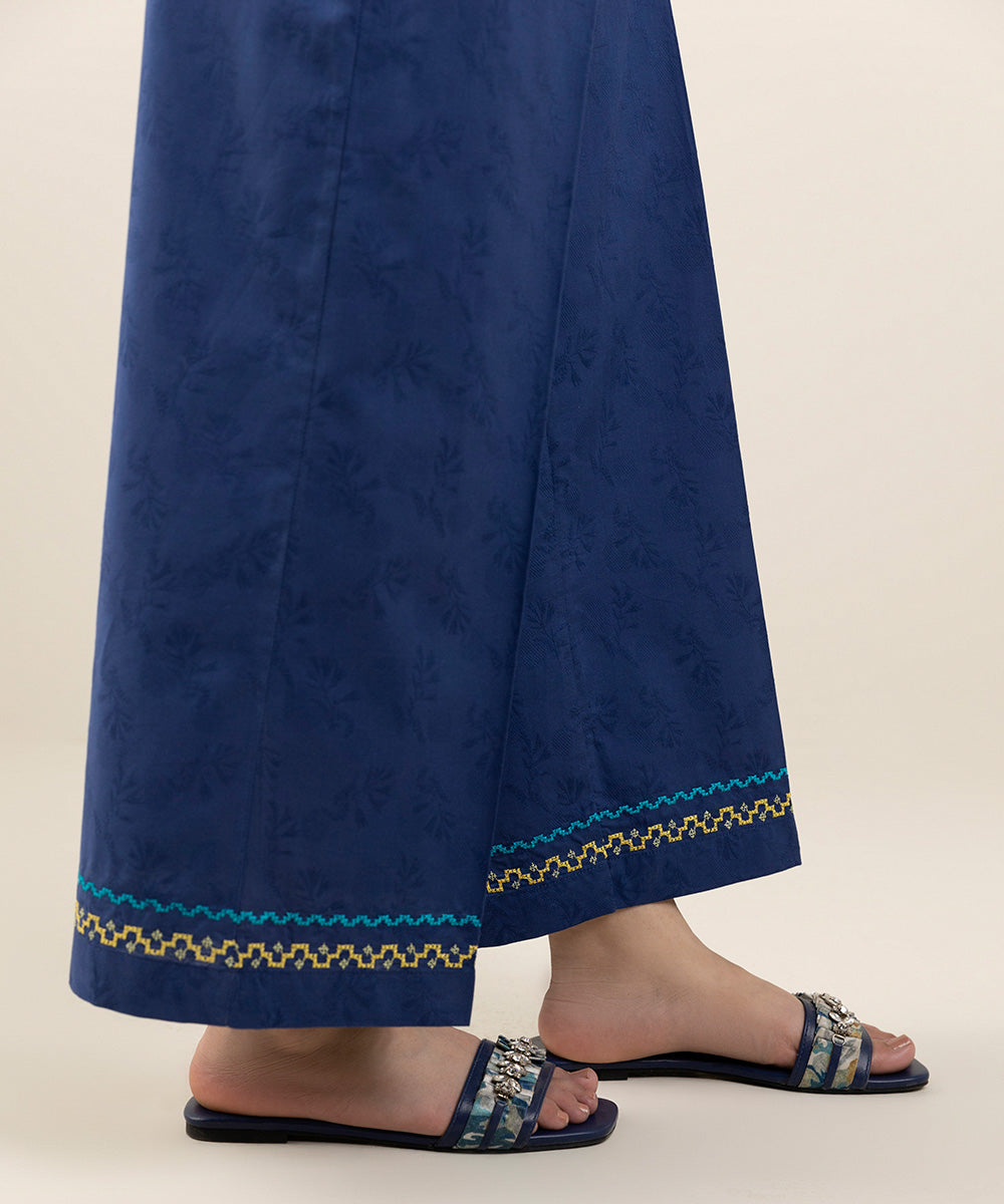 Embroidered Jacquard Culottes