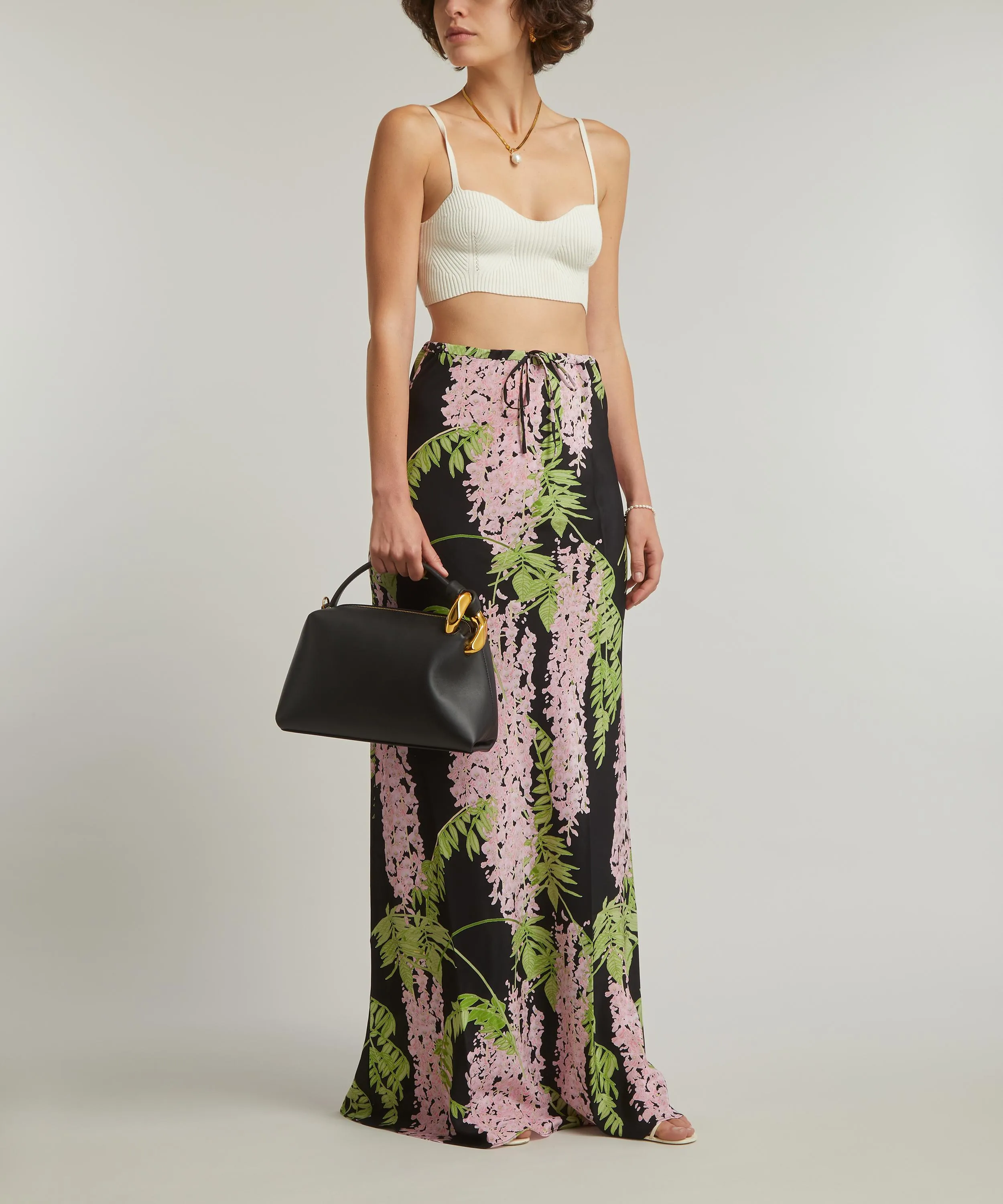 Emily Wisteria Silk Skirt