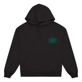 EMPORIUM Logo Reversible Drawstring Hoodie - Black