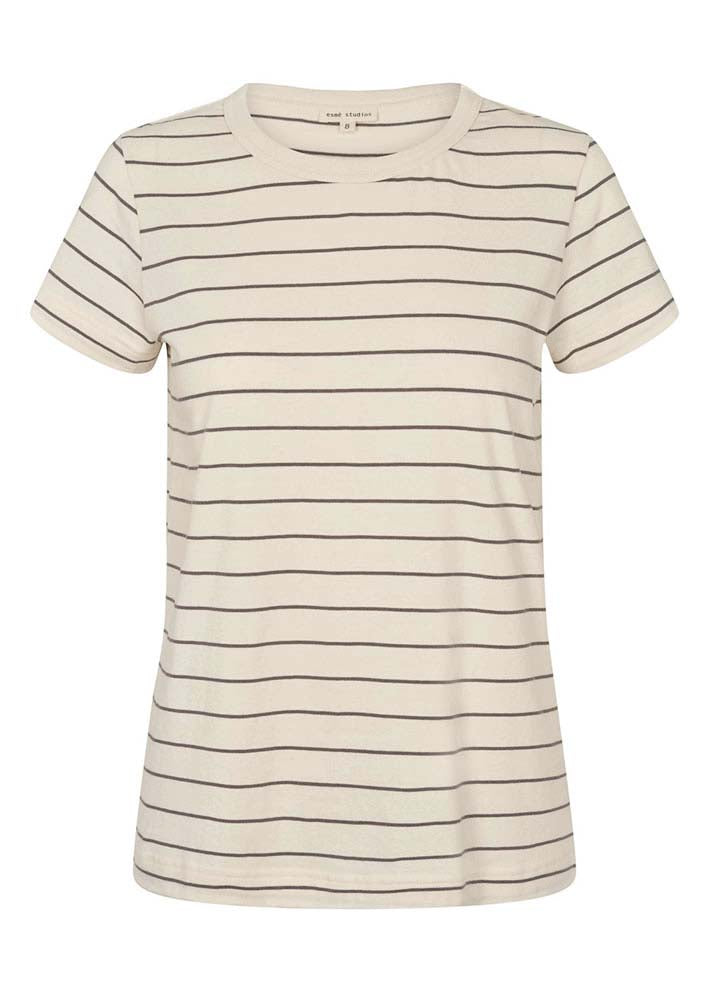 Esmé Studios Signe Striped T-shirt - Buttercream