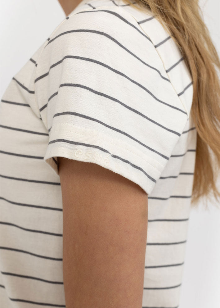 Esmé Studios Signe Striped T-shirt - Buttercream