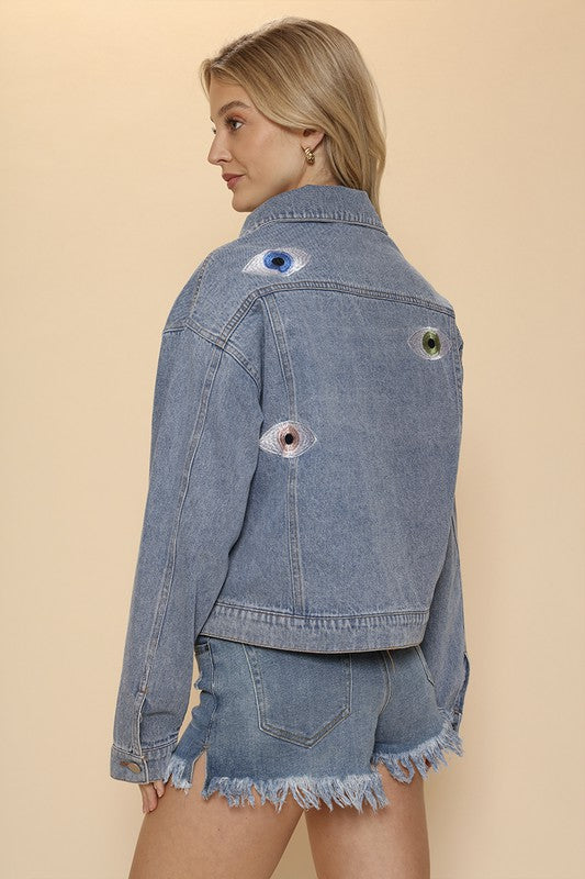 Evil Eye denim jacket