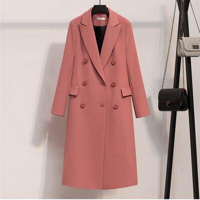 Fashion Double-Breasted Long Coat