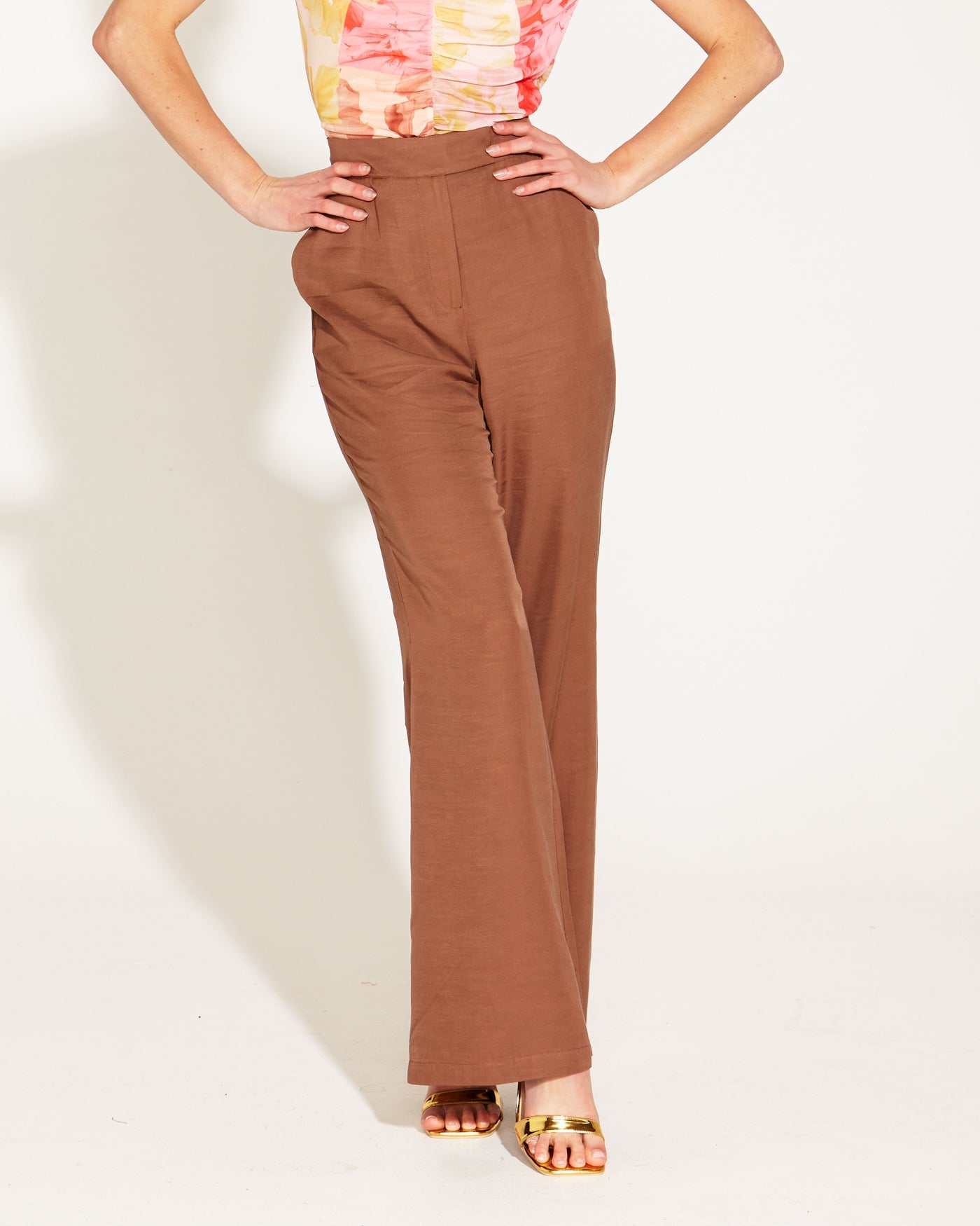 Fate + Becker One and Only Flared Pants - Mocha