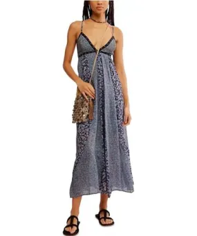 Free People Forever Time Maxi Dress In Black Combo