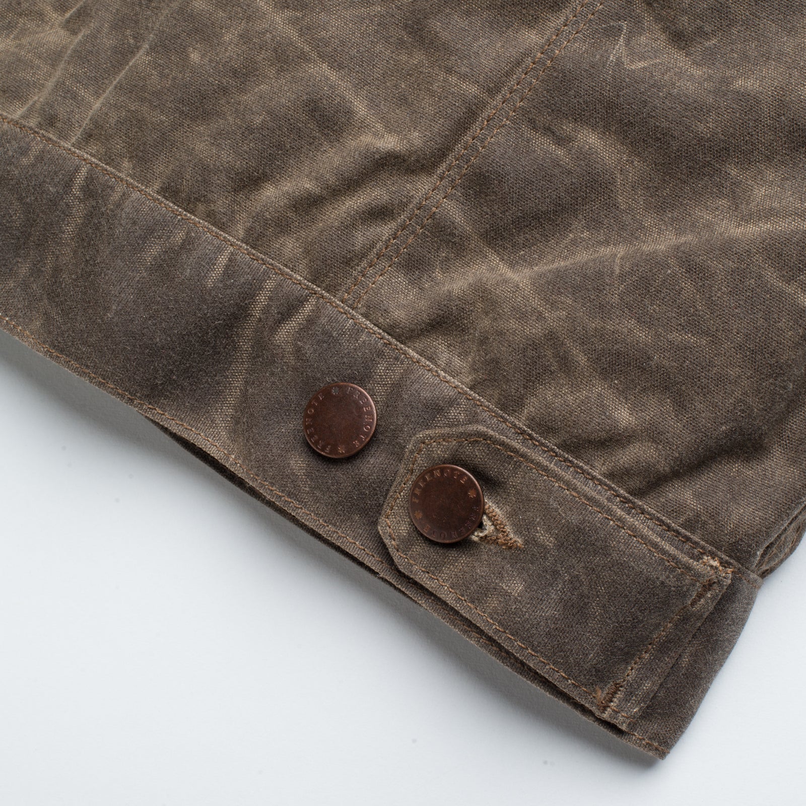 Freenote Cloth Riders Jacket Waxed Canvas - Oak