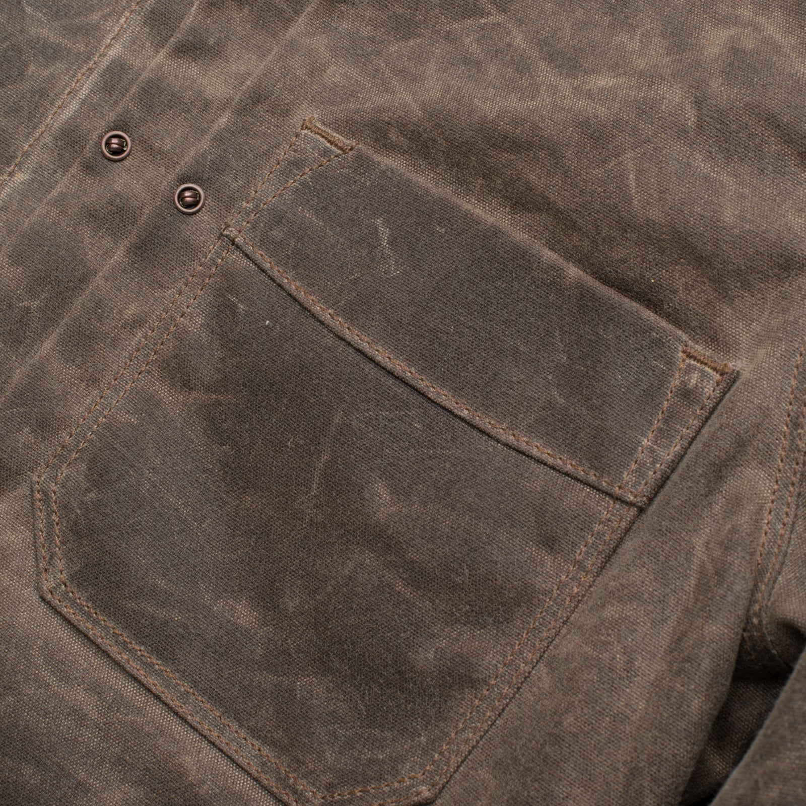 Freenote Cloth Riders Jacket Waxed Canvas - Oak