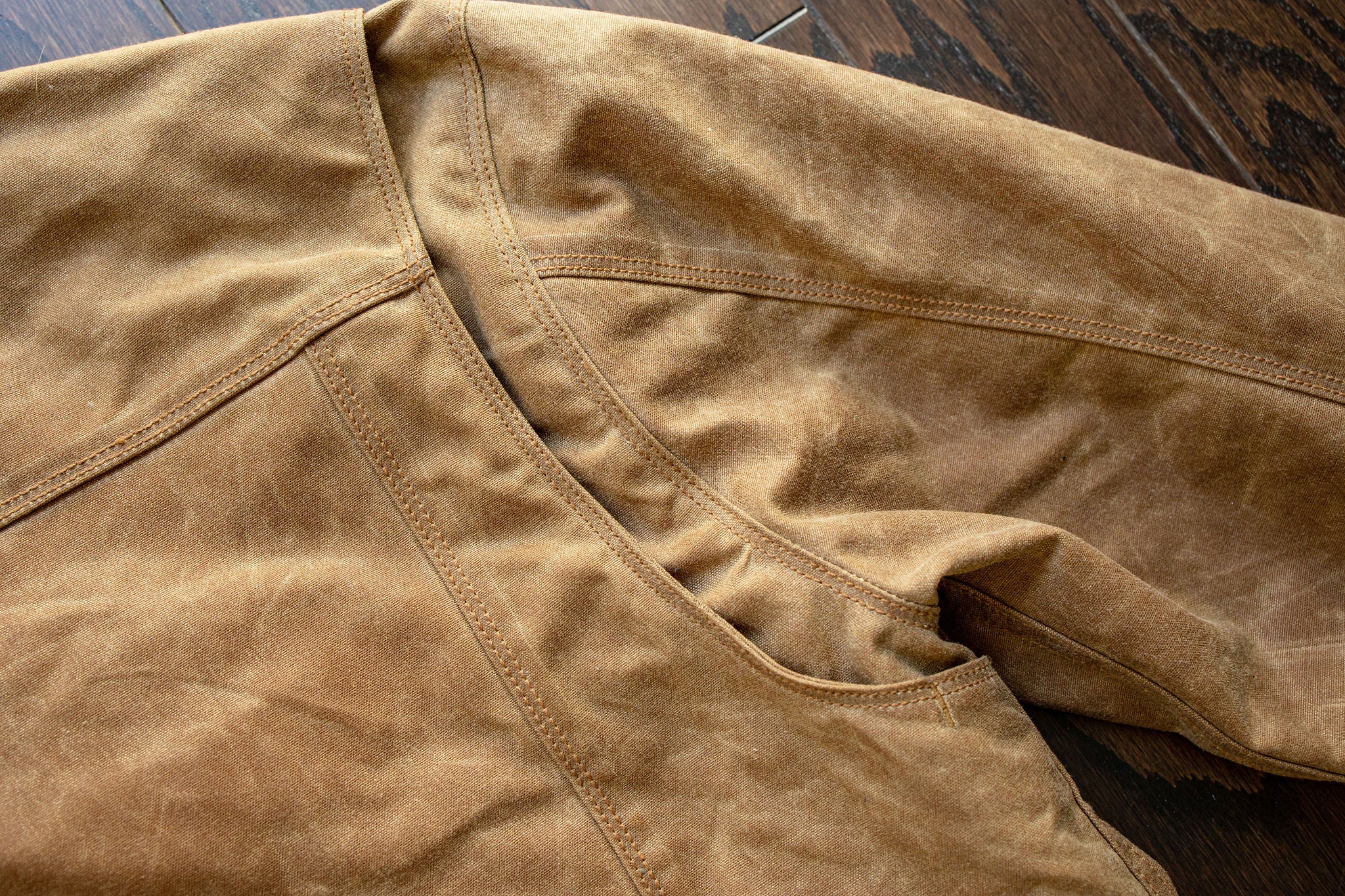 Freenote Cloth Riders Jacket Waxed Canvas- Rust